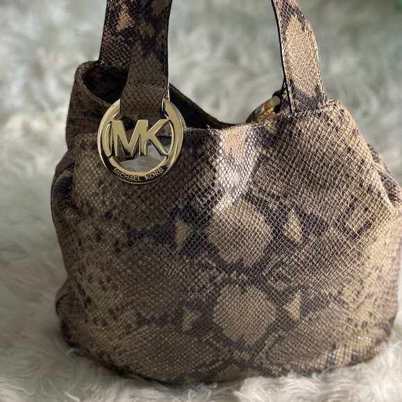 Michael Kors snake š print shoulder bag